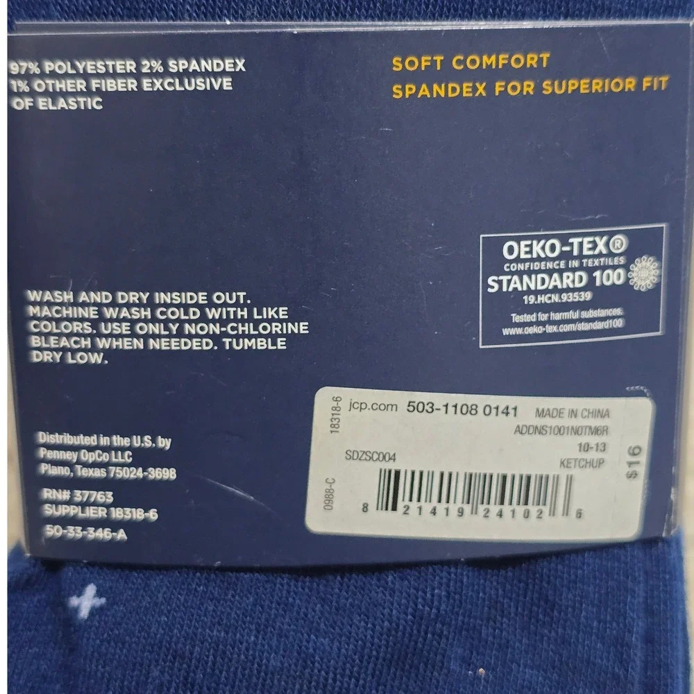 Stafford‎ Casual Dress Socks 5 Pair Assorted Patterns Men Shoe Size 6 1/2-12